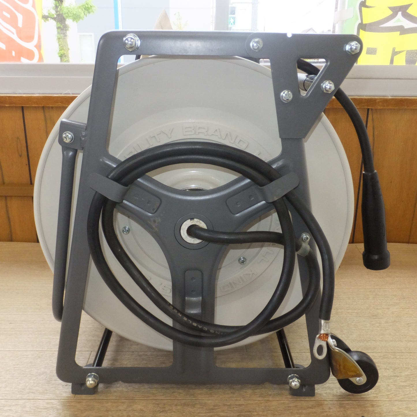 [送料無料] 未使用★畑屋製作所 HATAYA ハタヤ溶接ケーブルリール EDR-3022 屋内型　WCT 22mm2×30ｍ　100%105A 50%150A★