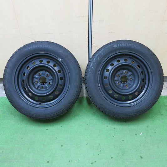 バリ溝！9分！2本★スタッドレス 205/60R16 ハンコック ウインター アイセプト IZ2A スチール ホイール 16インチ PCD114.3/5H★5021201ナス