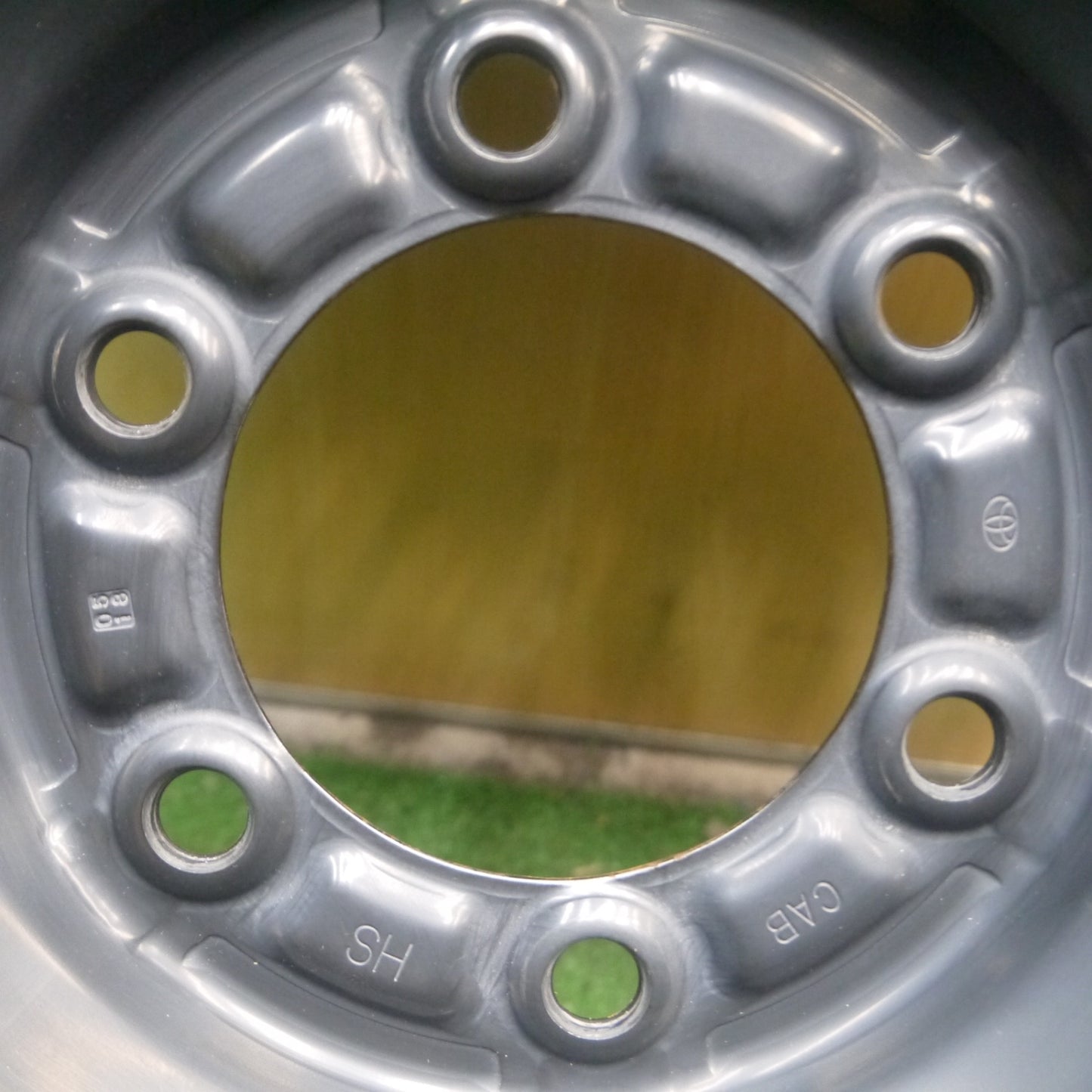 *送料無料* 新車外し！22年★トヨタ ハイエース 純正 スチール 195/80R15 107/105N ダンロップ SP175N 15インチ PCD139.7/6H★4052801Hノ
