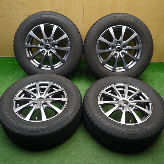 バリ溝！23年！キレイ！9.5分以上★スタッドレス 205/65R15 トーヨー ウインター トランパス TX Exceeder エクシーダー 15インチ PCD114.3/5H★5121503Hス