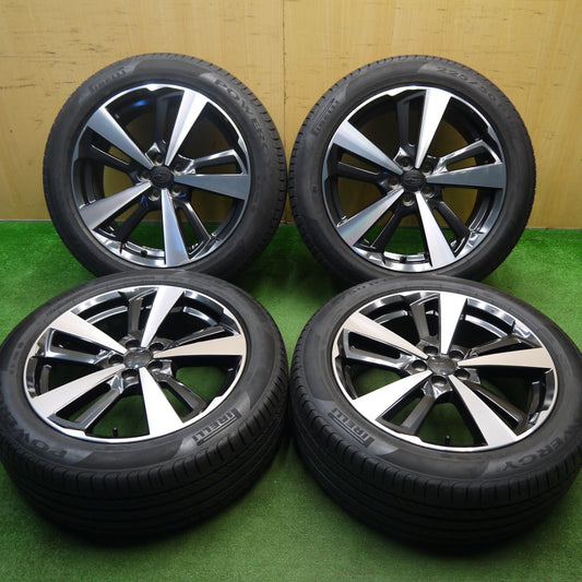 [送料無料] バリ溝！23年！キレイ！8.5分★スバル インプレッサ スポーツ 純正 225/50R18 ピレリ POWERGY パワジー 18インチ PCD100/5H★5040706Hノ