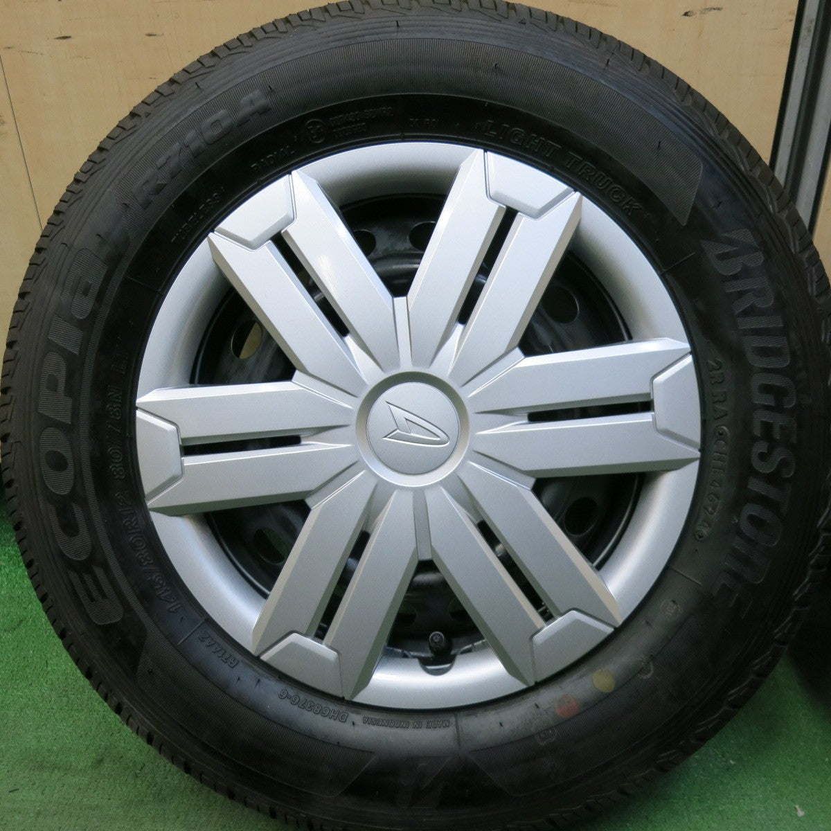 新車外し！24年★ダイハツ アトレー 純正 スチール 145/80R12 80/78N ブリヂストン エコピア R710A 12インチ PCD100/4H★5082304SKノ
