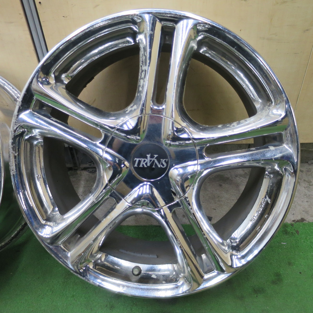 4本価格◎TRANS トランス 17インチ ホイール 17×7JJ PCD100 114.3/5H マルチ◎6090801NGホ
