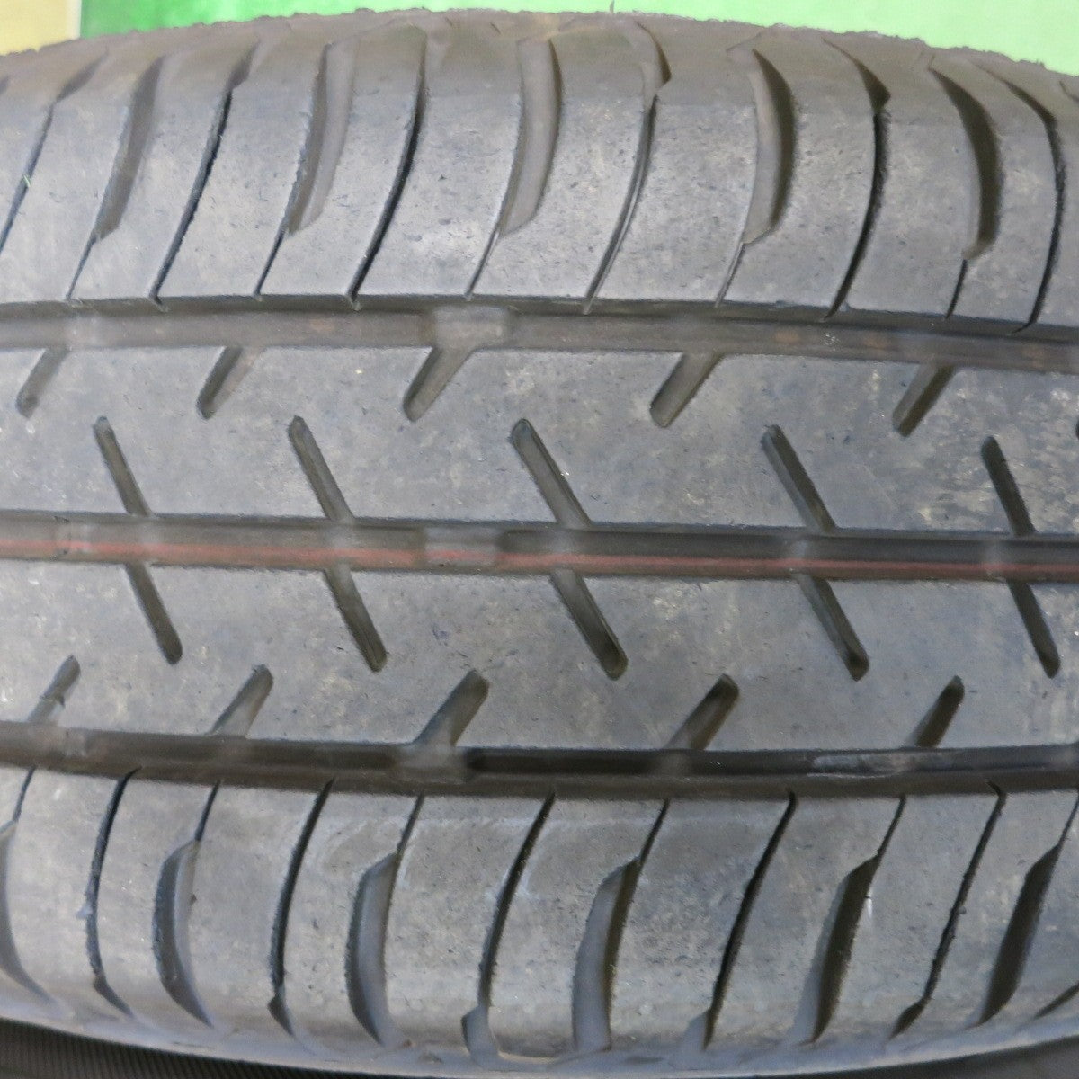 バリ溝！24年！8.5分◎日産 ノート キューブ 等 純正 スチール 175/65R14 セイバーリング SL101 14インチ PCD100/4H◎6080610HAノ
