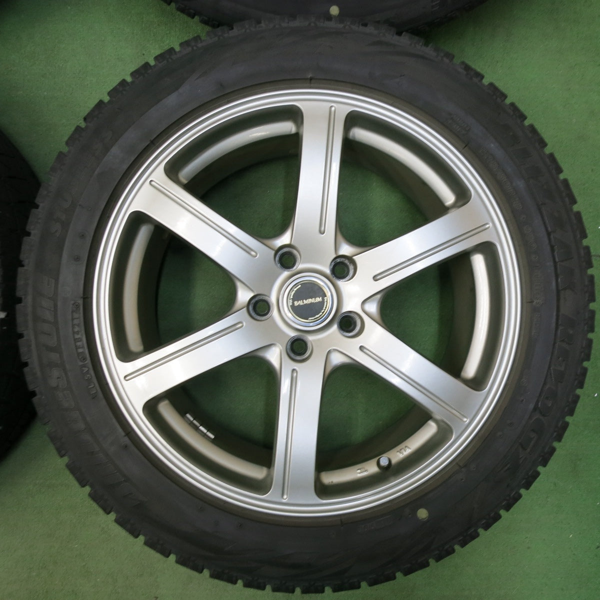 [送料無料] キレイ★スタッドレス 235/50R18 ブリヂストン ブリザック REVO GZ BALMINUM バルミナ 18インチ PCD114.3/5H★4122507SYス