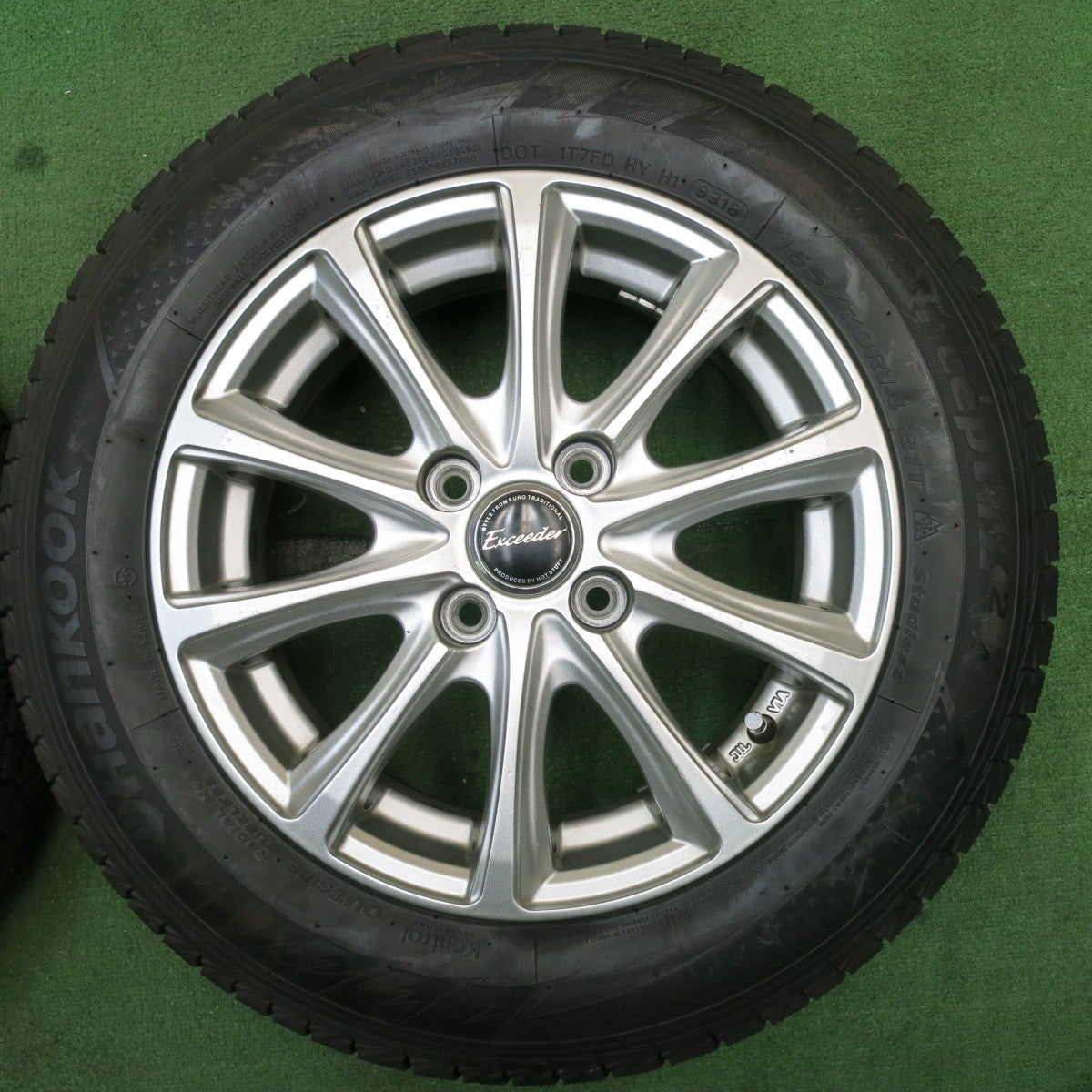 バリ溝！9.5分★スタッドレス 165/70R14 ハンコック ウインター アイセプト IZ 2A Exceeder エクシーダー 14インチ PCD100/4H★5051207NJス