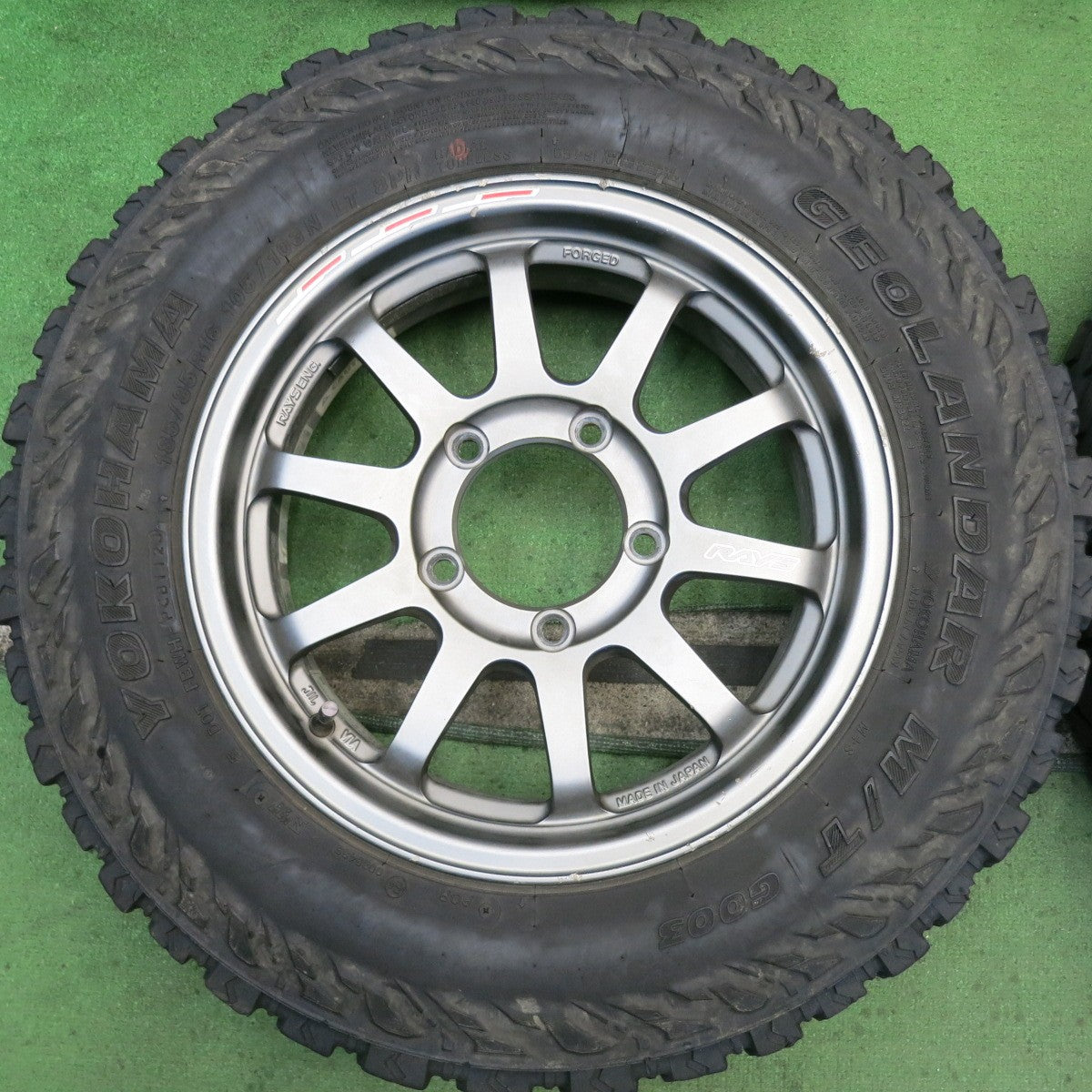 4本価格！23年◎RAYS A LAP-J REDOT 185/85R16 105/103N ヨコハマ ジオランダー M/T G003 レイズ 16インチ PCD139.7/5H◎6090604HAノ