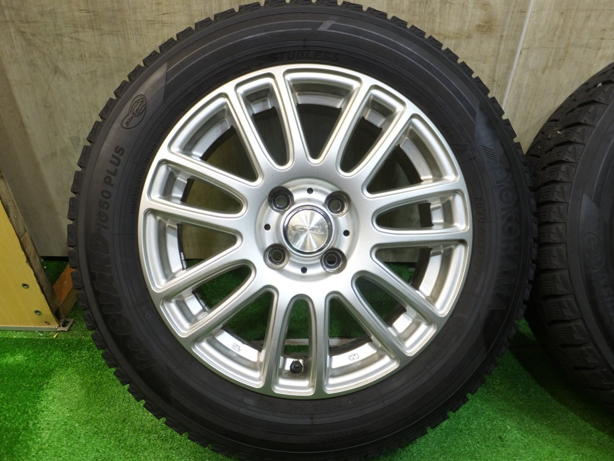 [送料無料] キレイ★スタッドレス 175/65R15 ヨコハマ アイスガード iG50 プラス Espider 社外 アルミ 15インチ PCD100★2080301Hス