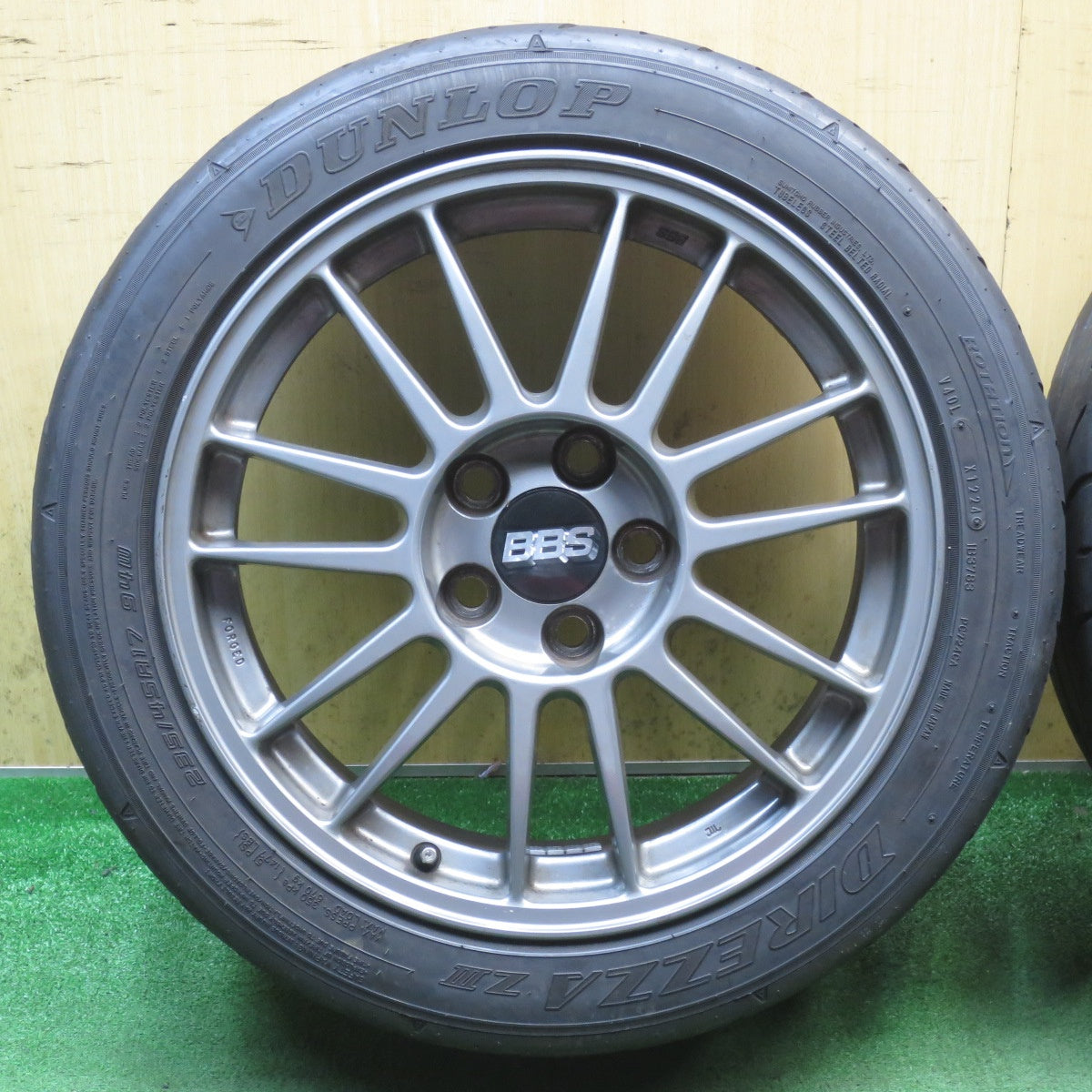 4本価格！24年◎三菱 ランエボ9 純正 BBS 鍛造 235/45R17 ダンロップ DIREZZA Z3 17インチ PCD114.3/5H◎6090701NJノ