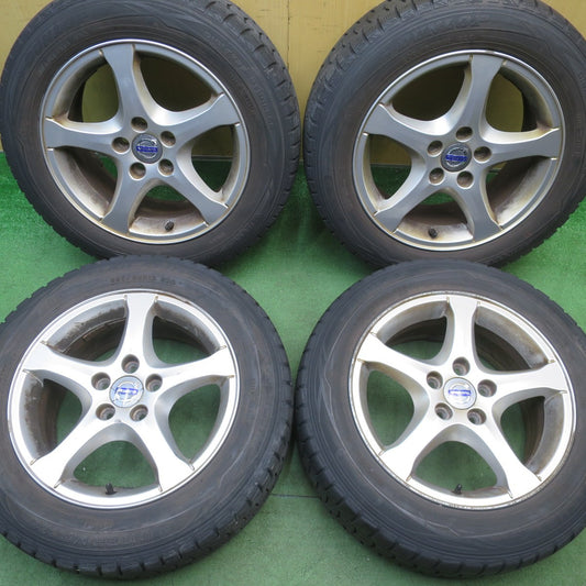 4本価格★ボルボ S60 V60 等 純正 205/60R16 スタッドレス ダンロップ ウインターマックス WM01 16インチ PCD108/5H★6051508NJス