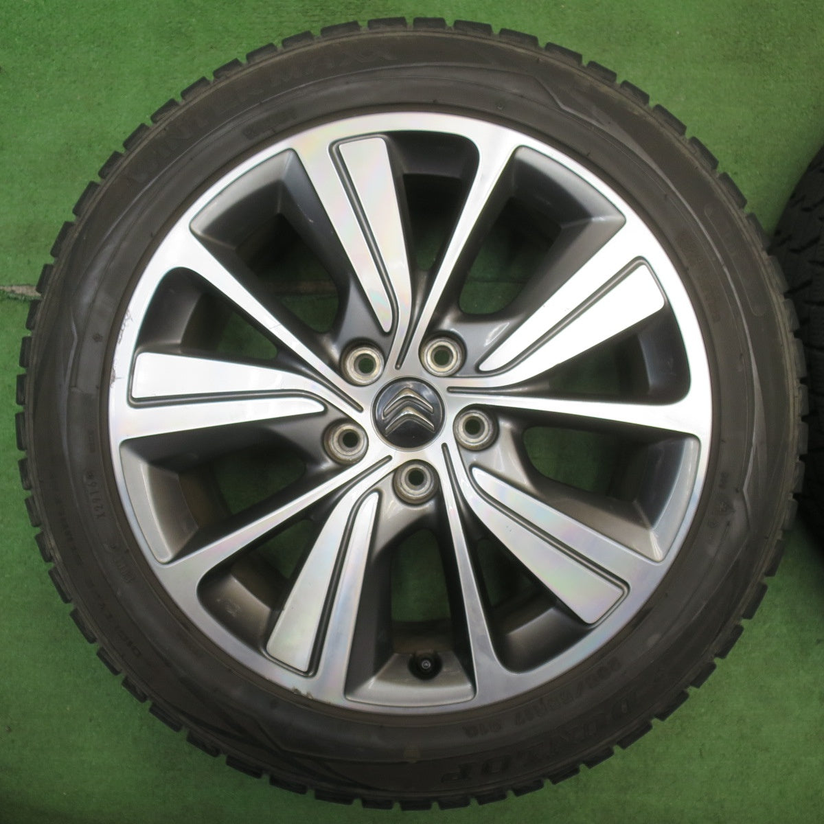 バリ溝！9分★シトロエン ピカソ C4 純正 205/55R17 スタッドレス ダンロップ ウインターマックス WM01 17インチ PCD108/5H★6051503NJス