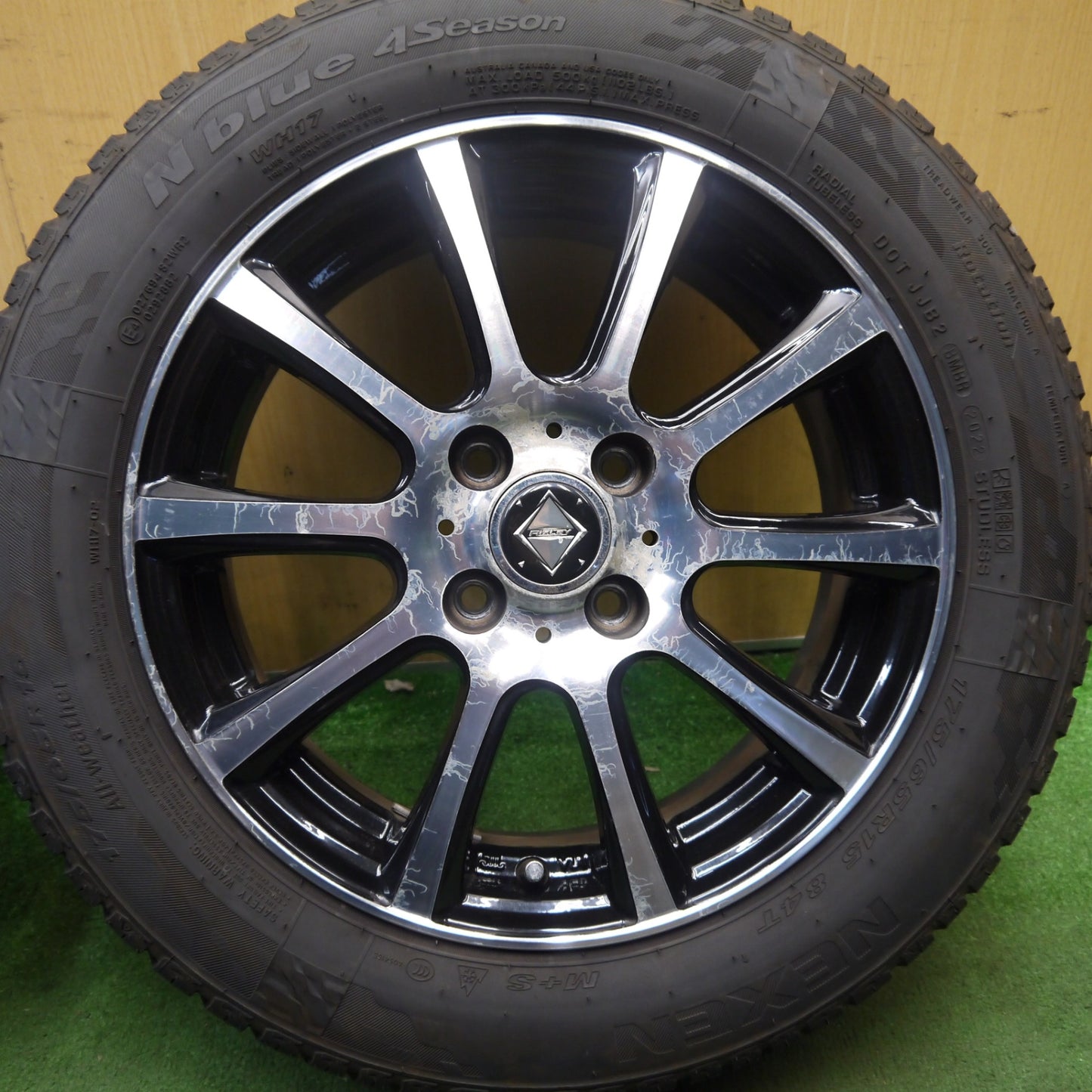 4本価格！22年★175/65R15 ネクセン N'blue 4Season オールシーズン RiZLEY ライツレー 15インチ PCD100/4H★5093003Hス