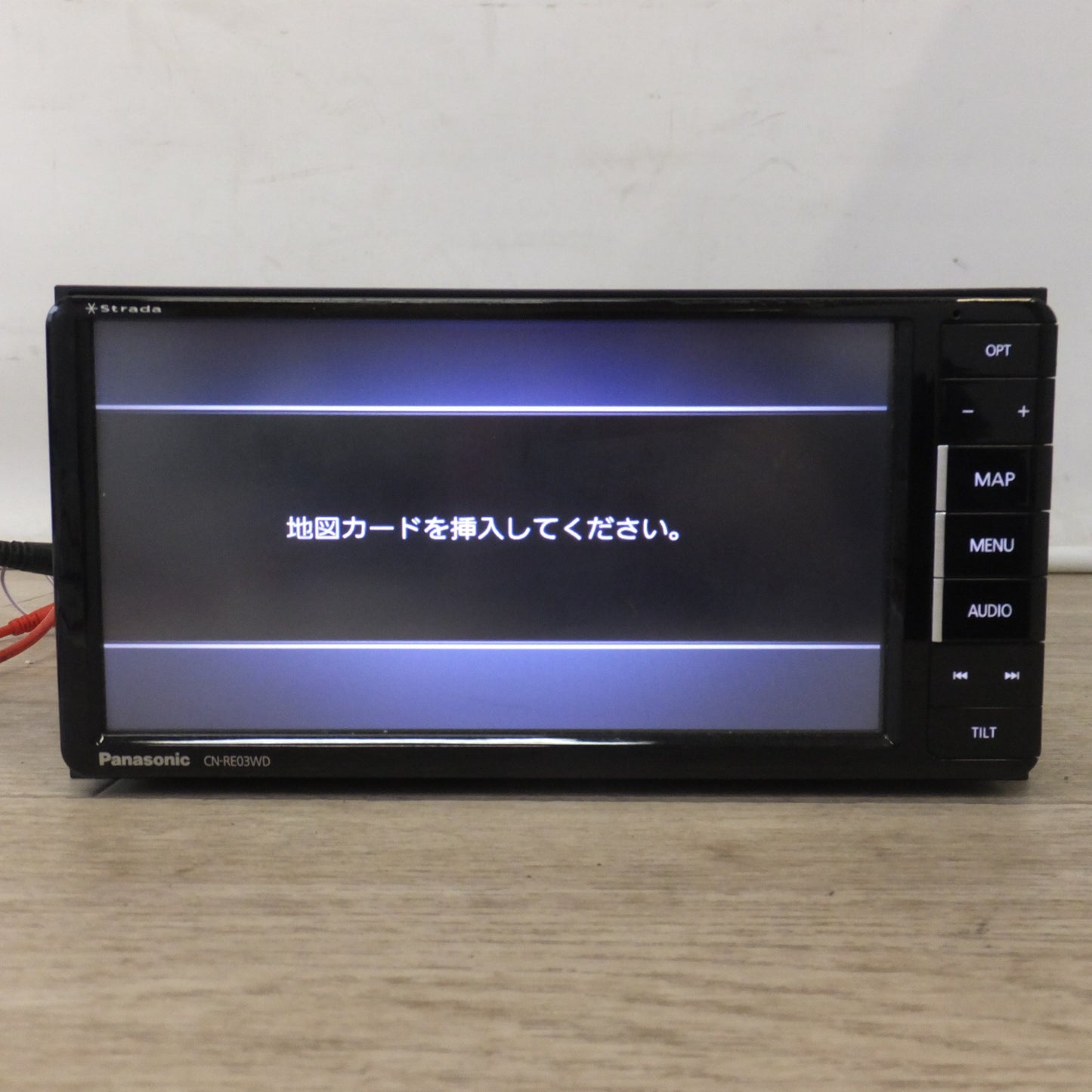 [送料無料] ジャンク★パナソニック Panasonic SDカーナビステーション Strada CN-RE03WD(3)★