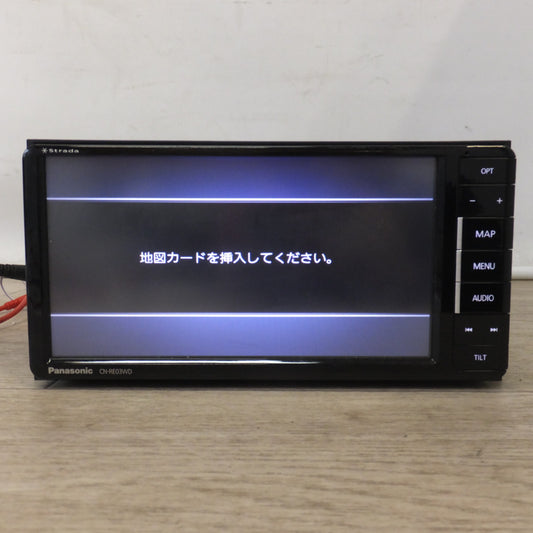 [送料無料] ジャンク★パナソニック Panasonic SDカーナビステーション Strada CN-RE03WD(3)★