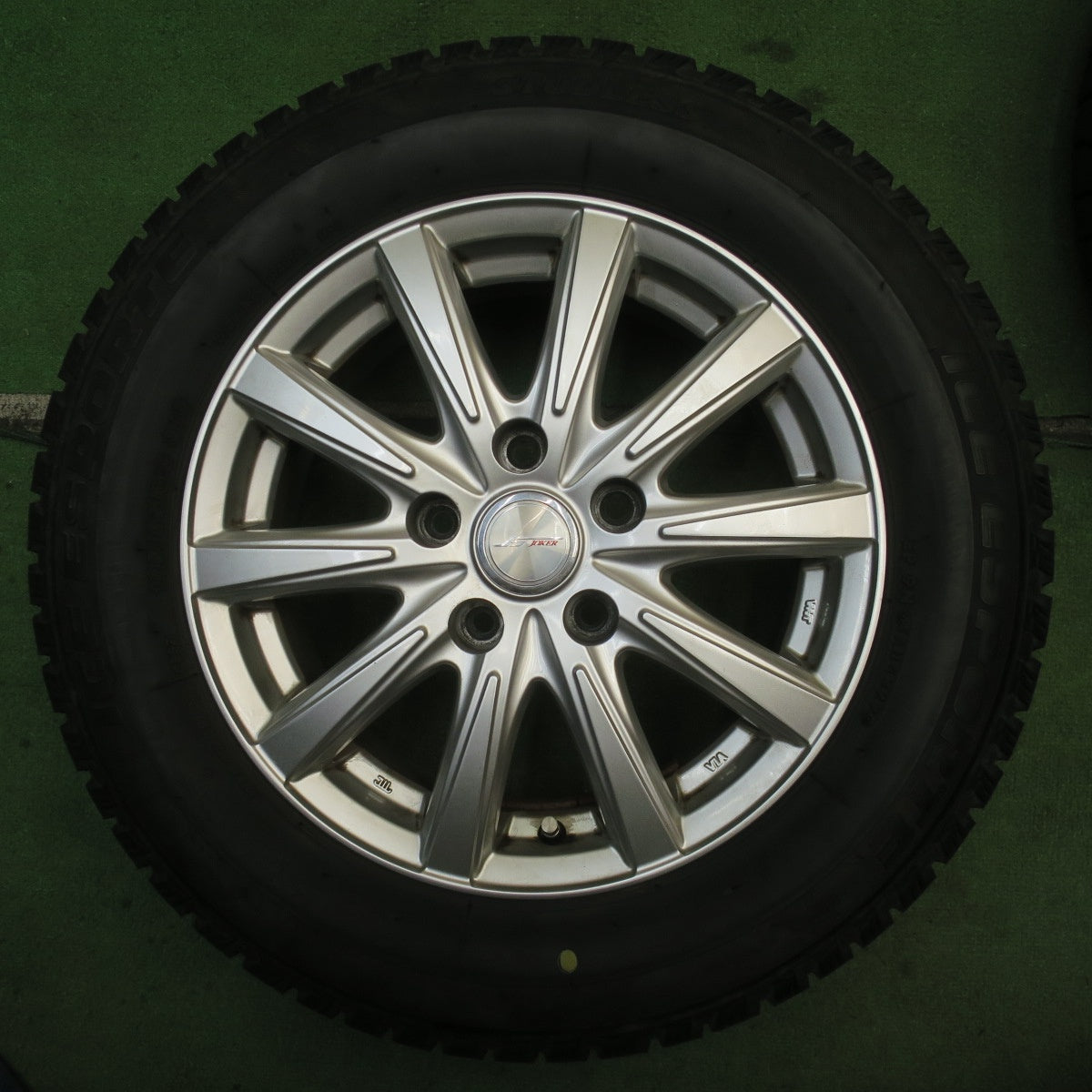 バリ溝！22年！キレイ！9分◎スタッドレス 195/65R15 アイスエスポルテ JOKER ジョーカー 15インチ PCD114.3/5H◎6071703NJス