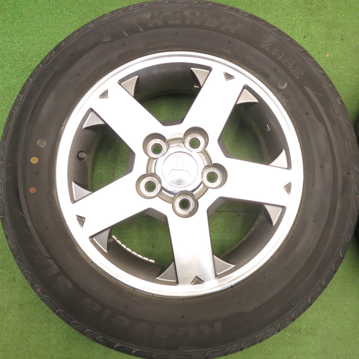 バリ溝！23年！9分★三菱 パジェロミニ 純正 175/80R15 ケンダ KR32 Kuavela SL 15インチ PCD114.3/5H★6041801HAノ