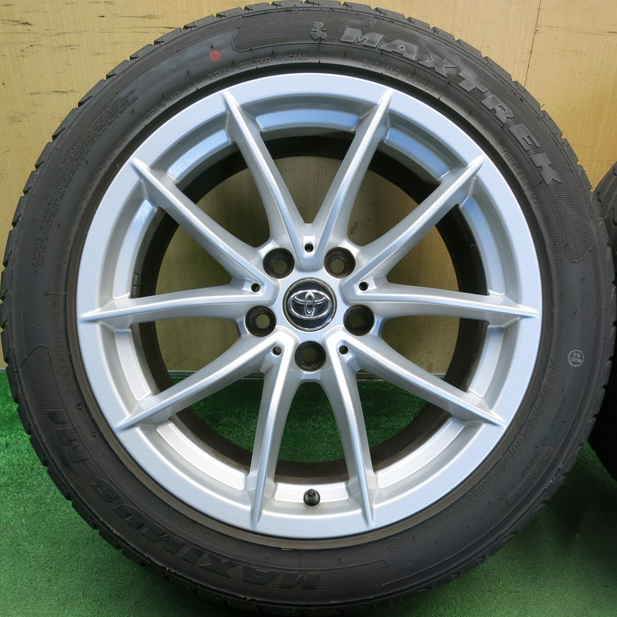 バリ溝！24年！キレイ！8.5分◎トヨタ スープラ A90 SZ GR BMW Z4 等 純正 225/50R17 255/45R17 マックストレック MAXIMUS M2 M1 17インチ PCD112/5H◎6070509HAノ