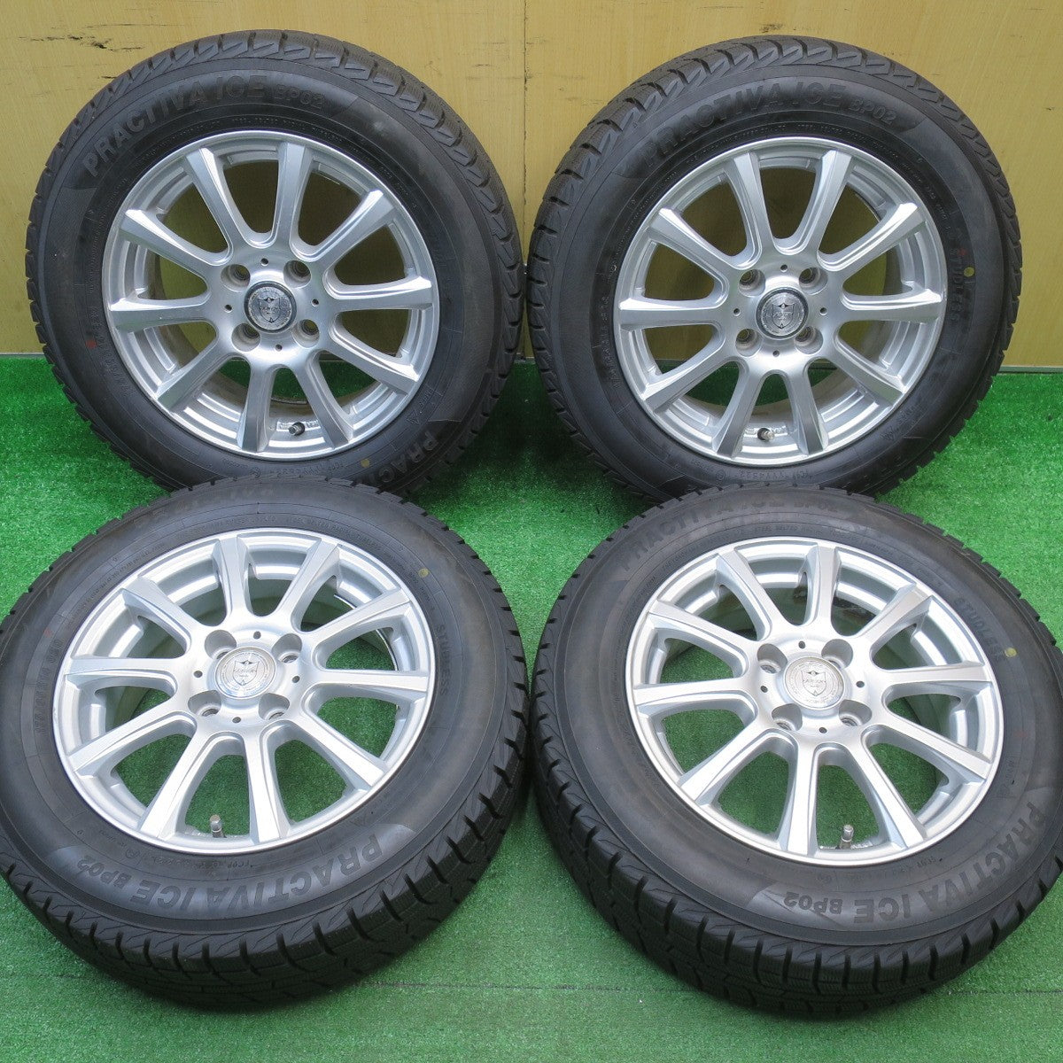 バリ溝！22年！9.5分★スタッドレス 175/65R14 プラクティバ アイス BP02 ヨコハマ製 JOKER ジョーカー 14インチ PCD100/4H★5110403NJス