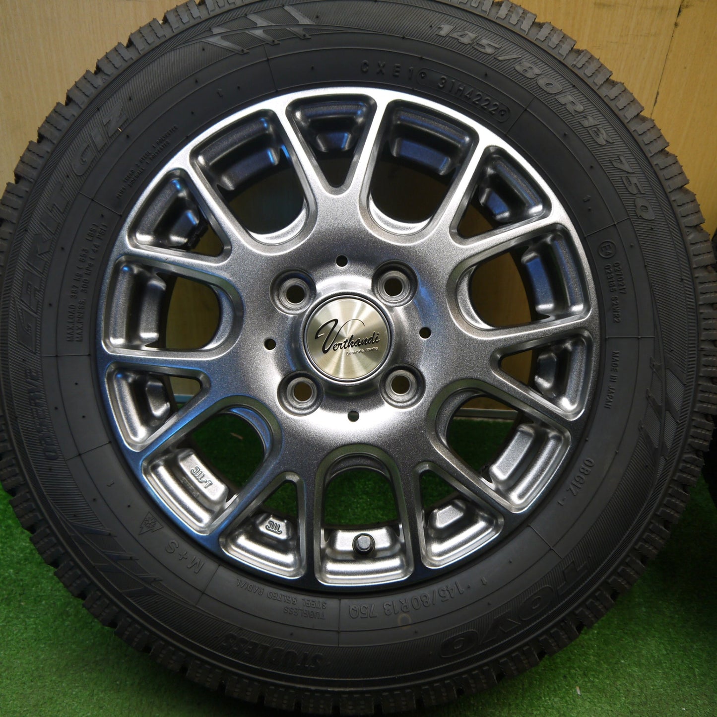 バリ溝！22年！ほぼ10分★スタッドレス 145/80R13 トーヨー ガリット GIZ Verthandi ヴェルザンディ 13インチ PCD100/4H★6031707Hス