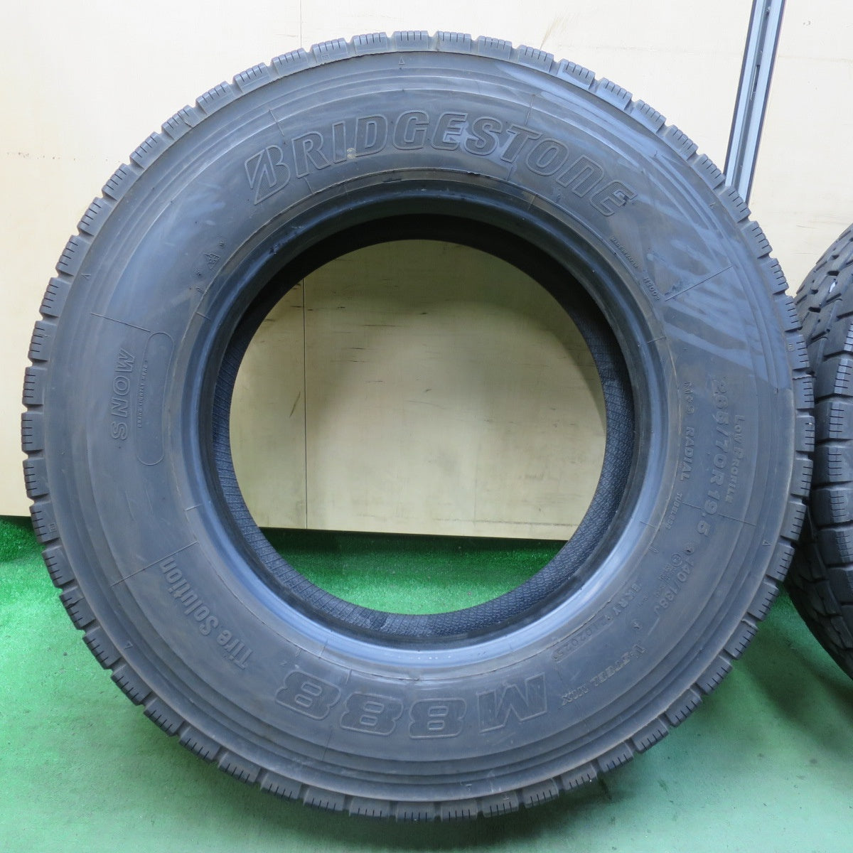 バリ溝！25年！9分！2本★トラック タイヤ 265/70R19.5 140/138J ブリヂストン M888 ミックス オールシーズン 19.5インチ★5120408イスタ