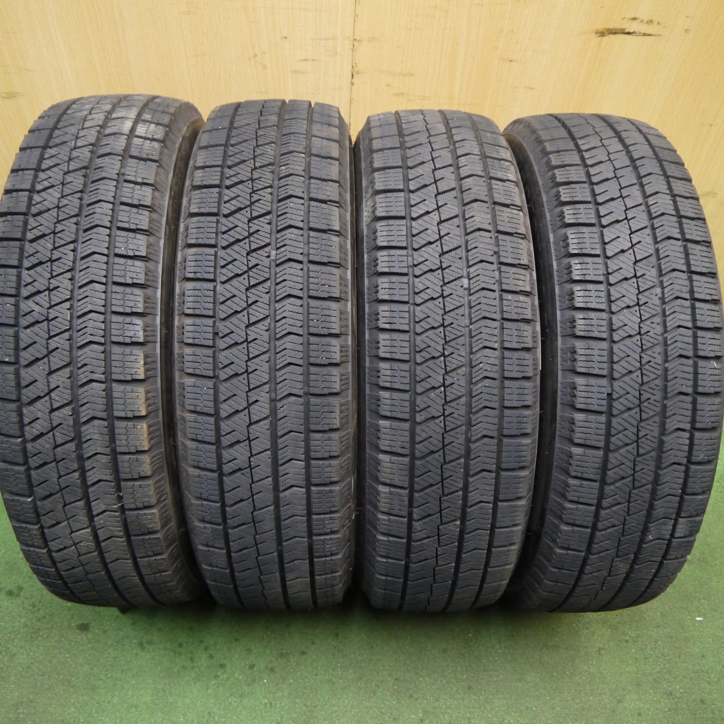 バリ溝！21年！キレイ！8.5分★ダイハツ タント 純正 155/65R14 スタッドレス ブリヂストン ブリザック VRX2 14インチ PCD100/4H★5080506Hス