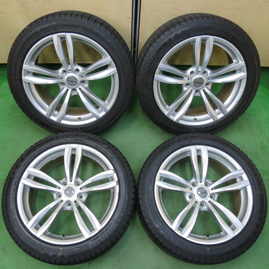 [送料無料] バリ溝！キレイ！8.5分★テスラ レクサス 等 MAK LUFT 245/45R19 スタッドレス ダンロップ ウインターマックス 03 19インチ ルフト PCD120/5H★5012806イス