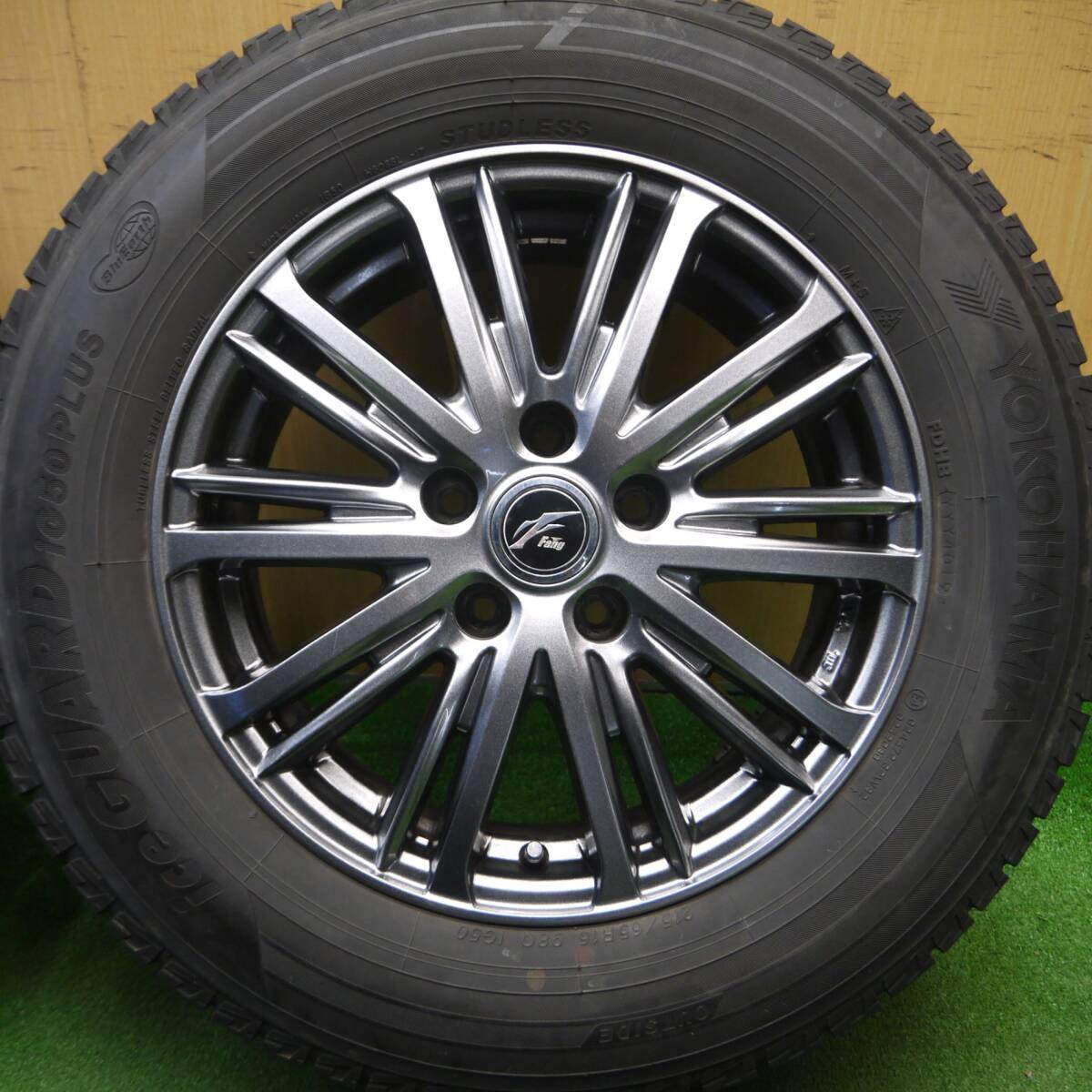 バリ溝！8.5分★スタッドレス 215/65R16 ヨコハマ アイスガード iG50 プラス Fang ファング 16インチ PCD114.3/5H★5012807Hス