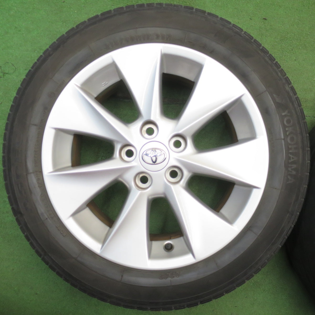 4本価格★トヨタ 20系 アルファード ヴェルファイア 純正 215/60R17 ヨコハマ ASPEC 17インチ PCD114.3/5H★6042803NJノ