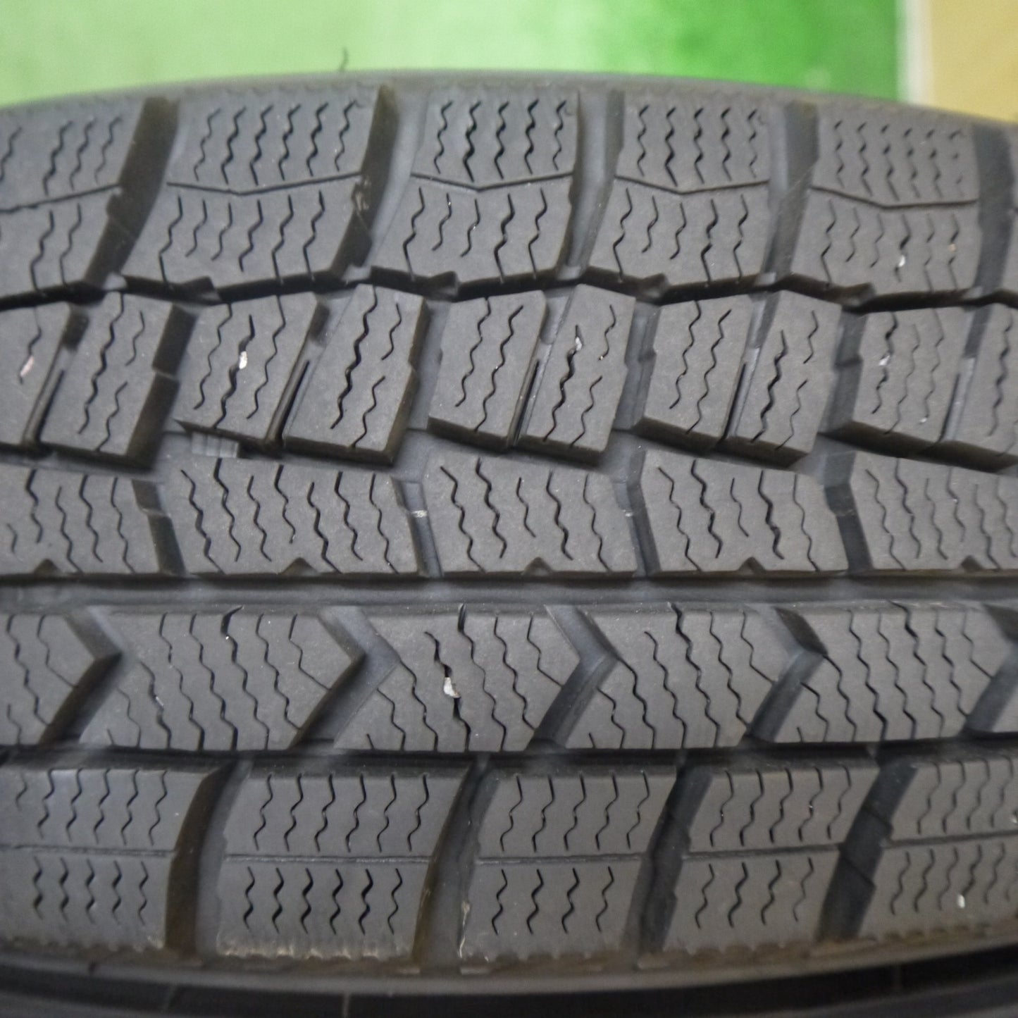 バリ溝！25年！9.5分★スタッドレス 155/65R14 ダンロップ ウインターマックス WM02 Linz 社外 アルミ 14インチ PCD100/4H★6041003Hス