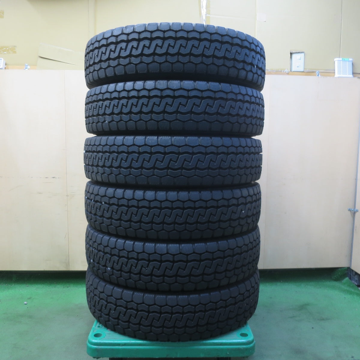 新車外し！25年！6本★トラック タイヤ 205/85R16 117/115N ブリヂストン エコピア M812 ミックス オールシーズン 16インチ★6071405イスタ
