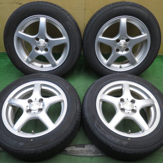 バリ溝！24年！8.5分★185/60R15 ブリヂストン ブルーアース AE01F STYLE PRASINO スタイル プラシノ 15インチ PCD100/4H★5082905NJノ