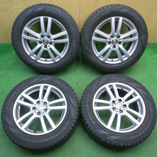 バリ溝！9分★フォレスター 等 235/55R17 スタッドレス ピレリ アイスアシンメトリコ Team Sparco チームスパルコ PCD100/5H★5051705TNス