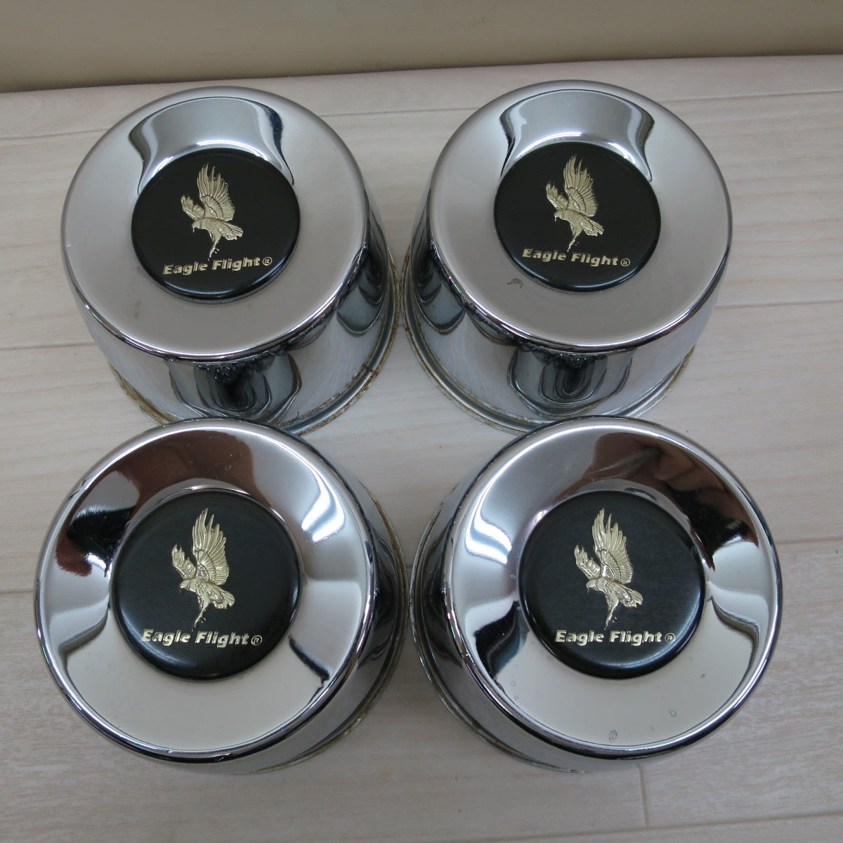 [送料無料] 2セット！まとめ売り☆FORGIATO Eagle Flight センターキャップ エンブレム フォージアート イーグルフライト デイトナ ホイール 用 デカール付き☆