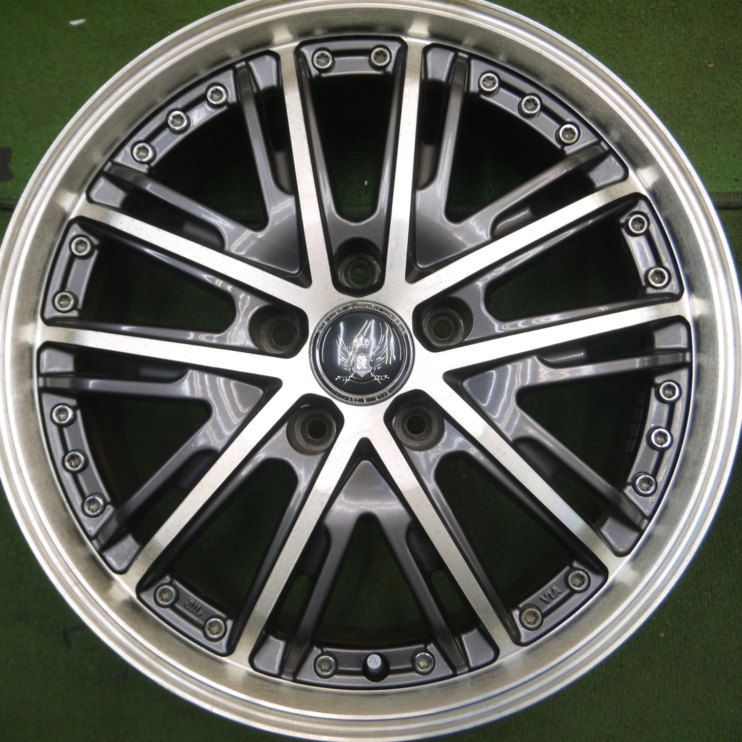 *送料無料* 4本価格★STEINER VZ5 ENKEI 17インチ ホイール 17×7J シュタイナー エンケイ PCD114.3/5H★4051007Hホ