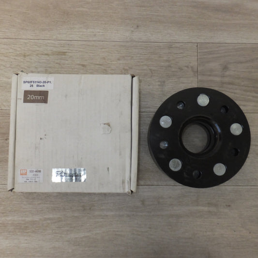 [送料無料] ★アールズ RRP ワイドトレッドスペーサー 20mm ブラック S32-400B ZC32S　SP60F51143-20-P1.25 Black 2枚★