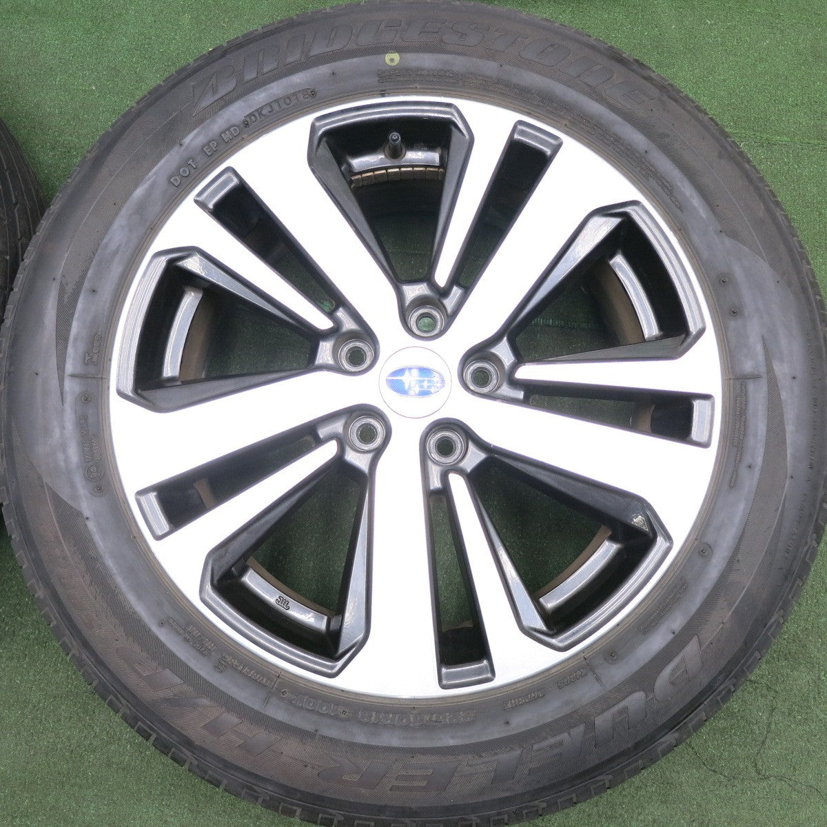 *送料無料* 4本価格★スバル レガシィ アウトバック 純正 225/60R18 ブリヂストン デューラー H/P SPORT 18インチ PCD114.3/5H★4052402HAノ
