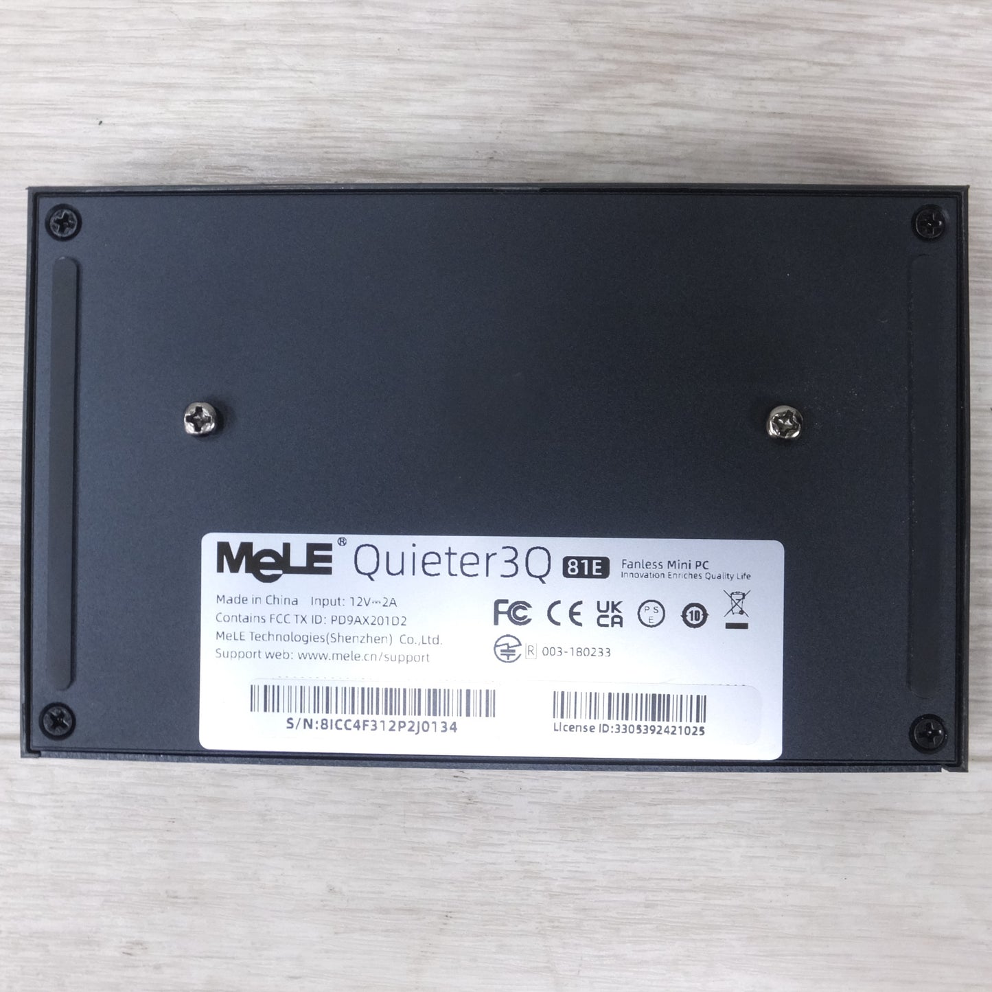 [送料無料] ◆MeLE ファンレス ミニ PC Quieter 3Q 81E N5105 Intel RAM 8GB HDD 128GB Win11 Pro 64bit 電源アダプター 付き (4)◆