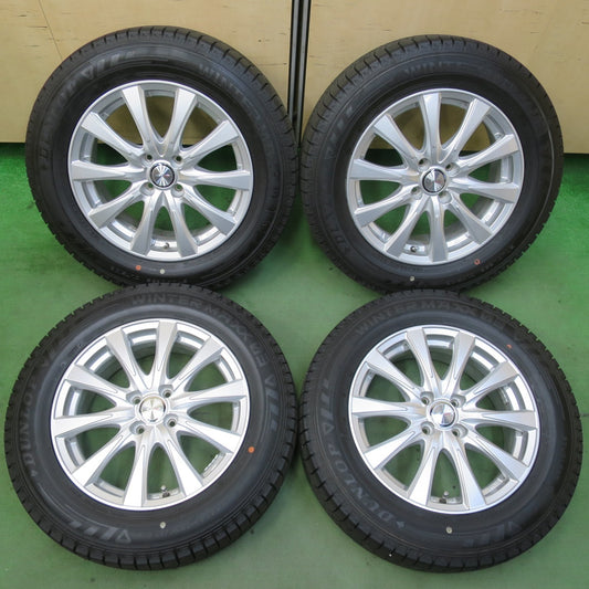 バリ溝！21年！キレイ！9.5分★スタッドレス 195/65R16 ダンロップ ウインターマックス 03 JOKER ジョーカー 16インチ PCD100/4H★5111412イス