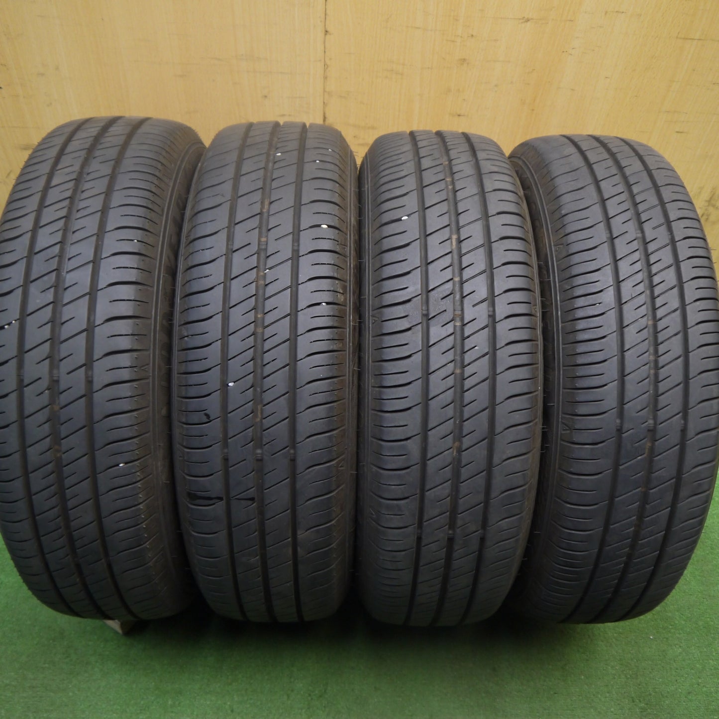 [送料無料] バリ溝！24年！キレイ！9.5分★175/65R15 グッドイヤー EfficientGrip ECO EG02 KORPER ケルパー 15インチ PCD100/4H★5032501Hノ