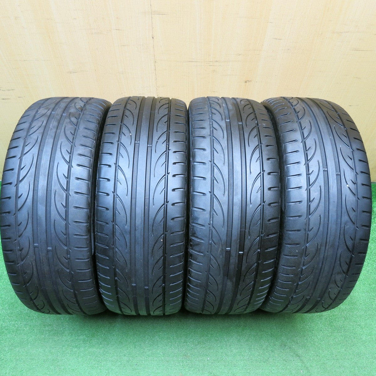 4本価格！22年★LEGZAS MODERNO DESIGN Stich 215/45R18 ハンコック VENTUS V12 evo2 シュティッヒ レグザス 18インチ PCD114.3/5H★5122507HAノ