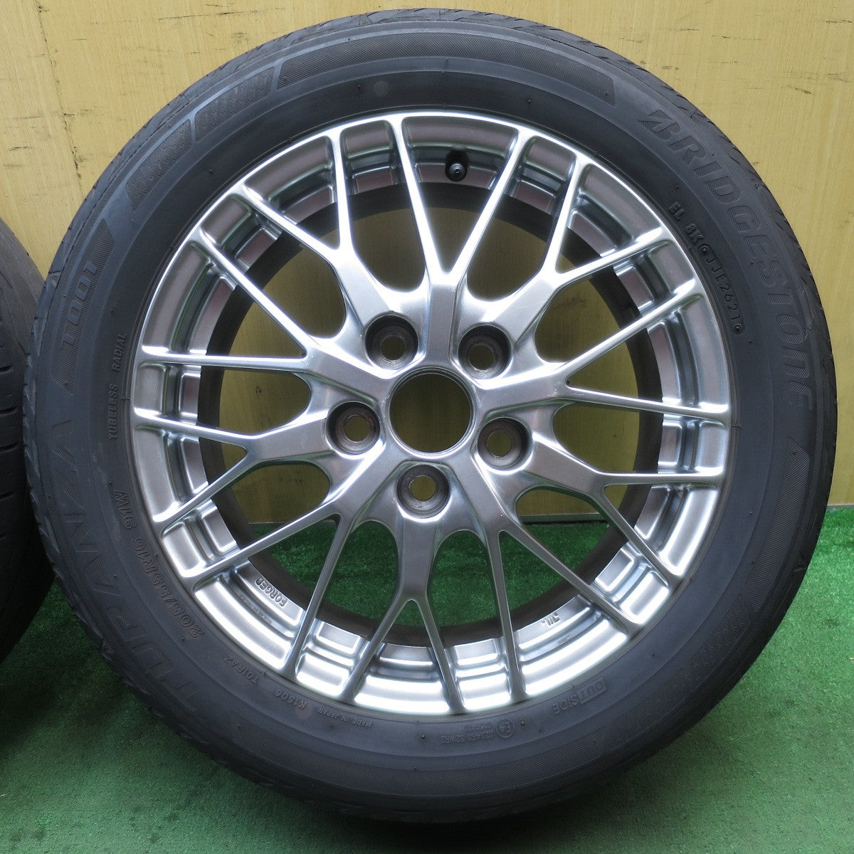 2本価格！21年★トヨタ 80系 ノア ヴォクシー 純正 BBS 205/55R16 ブリヂストン トランザ T001 16インチ PCD114.3/5H★5080807NJノ