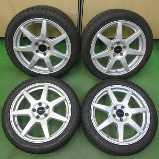 バリ溝！22年！9.5分以上★ベンツ 等 TECMAG 225/45R18 スタッドレス ヨコハマ アイスガード iG70 テクマグ 18インチ PCD112/5H★5100706イス