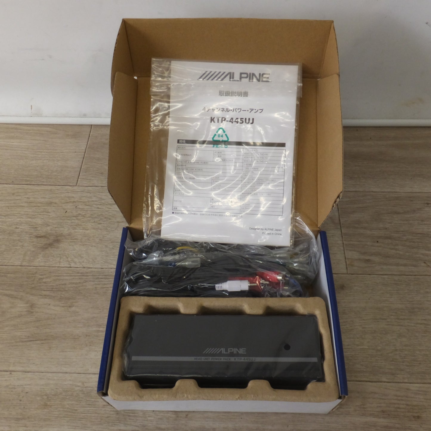 [送料無料] 未使用★アルパイン ALPINE 4チャンネル パワーアンプ LTP-445UJ　最大 80W×4(4Ω) 定格 45W×4(4Ω) SN比 82dBA★