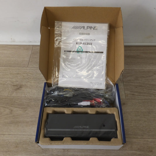 [送料無料] 未使用★アルパイン ALPINE 4チャンネル パワーアンプ LTP-445UJ　最大 80W×4(4Ω) 定格 45W×4(4Ω) SN比 82dBA★