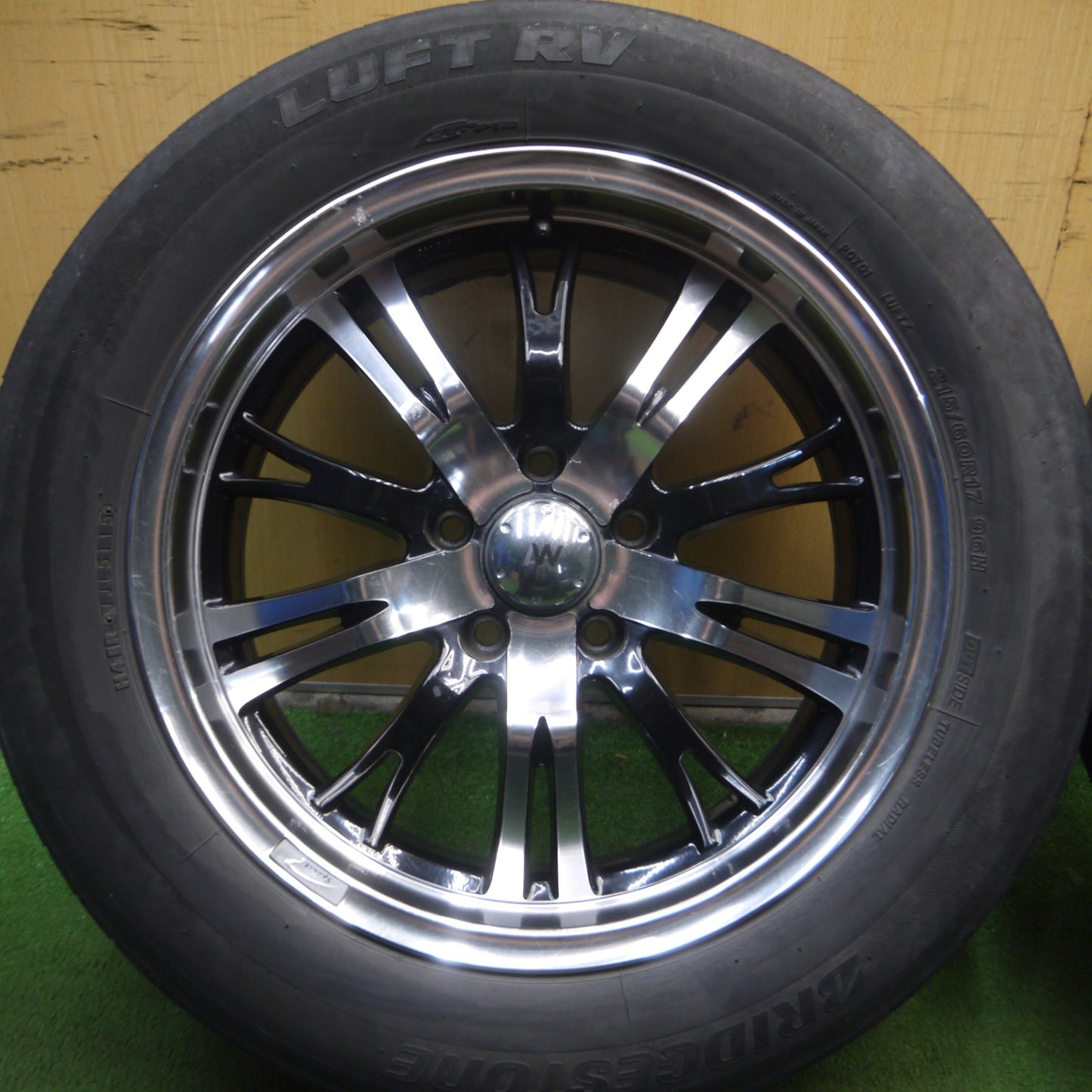 *送料無料* 4本価格★ベンツ等 215/60R17 ブリヂストン LUFT RV エコピア spirit racing スピリットレーシング 17インチ PCD114.3/5H★4032710Hノ