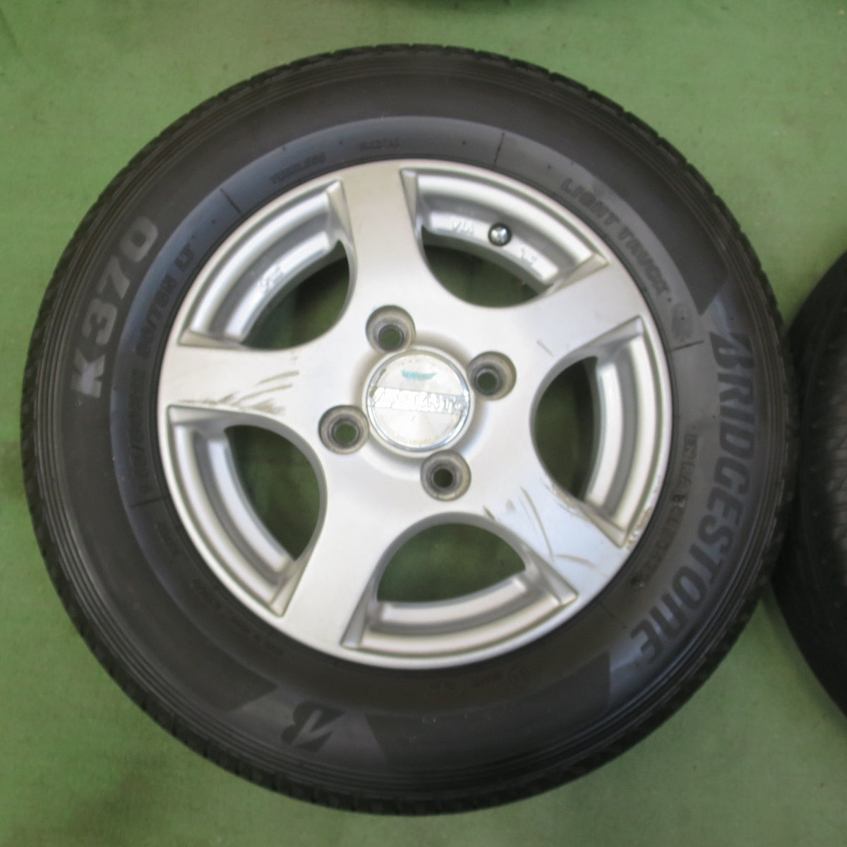 4本価格！22年★145/80R12 80/78N ブリヂストン K370 VIOLENTO ヴィオレント 12インチ PCD100/4H★6060608イノ