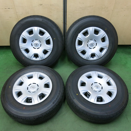 新車外し！25年★トヨタ 200系 ハイエース 純正 スチール 195/80R15 107/105S ブリヂストン エコピア RD613 15インチ PCD139.7/6H★5081802SKノ