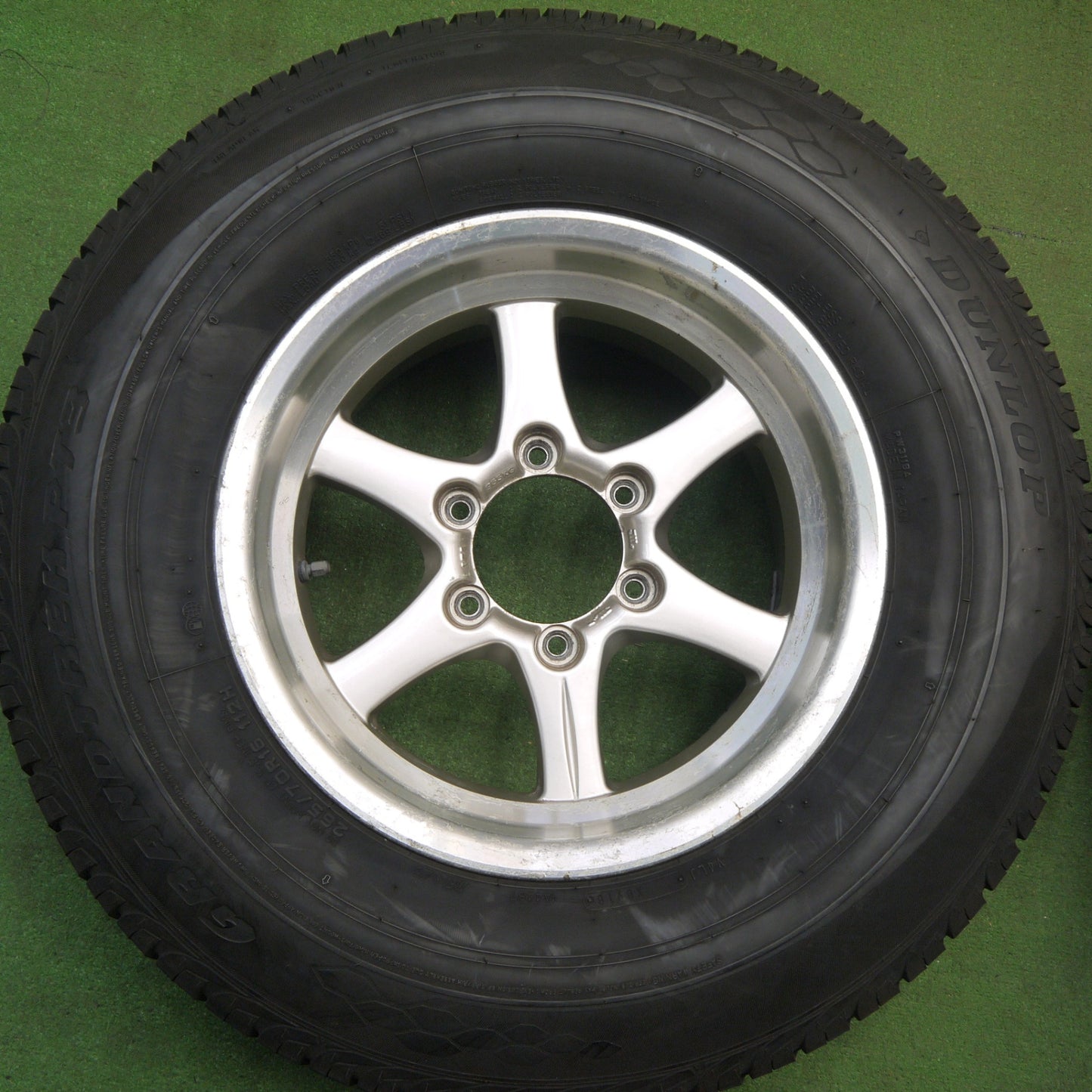 バリ溝！9.5分★265/70R16 ダンロップ グラントレック PT3 ブレイクロック LG-056 東京車輪 16インチ PCD139.7/6H★6012706Hノ