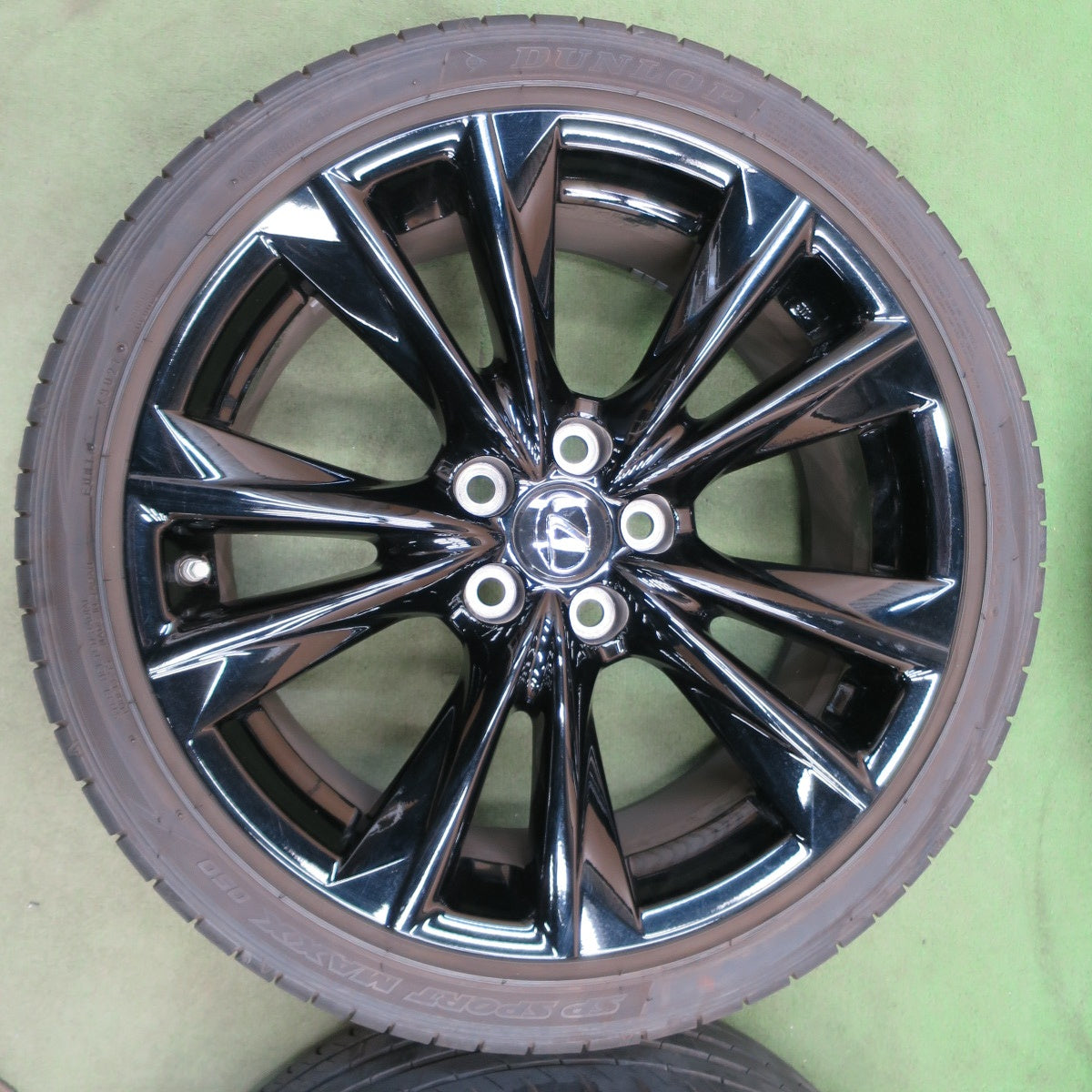 センサー付き！バリ溝！9.5分◎レクサス ES Fスポーツ 純正 235/40R19 ダンロップ SPスポーツマックス 050 19インチ PCD114.3/5H◎6100703NGノ