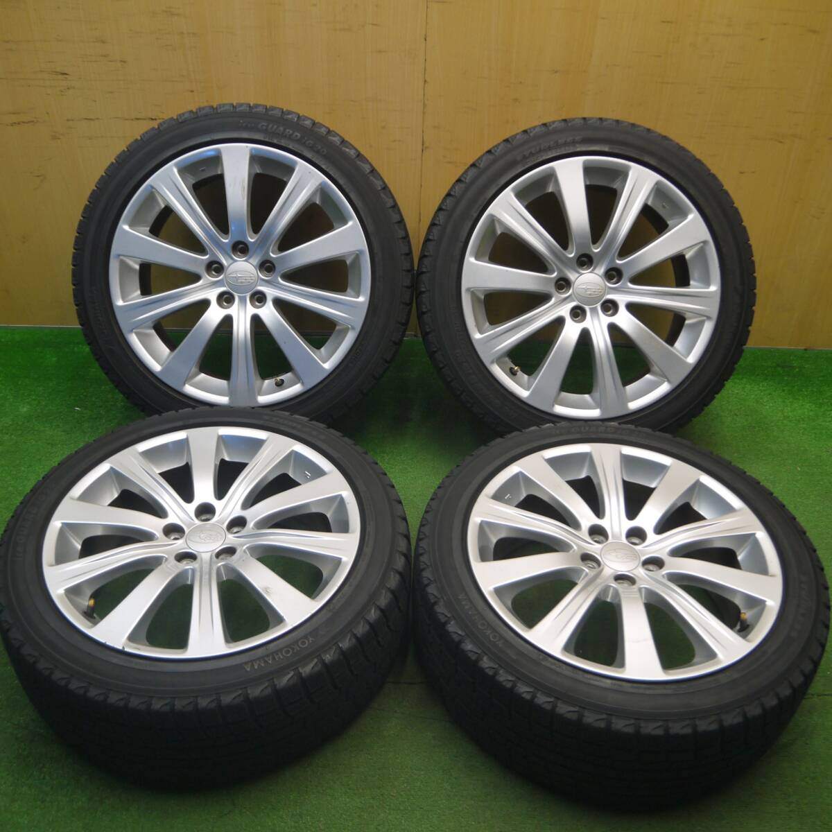 4本価格★スバル インプレッサ 等 純正 205/50R17 スタッドレス ヨコハマ アイスガード iG20 17インチ PCD100/5H★5021004Hス